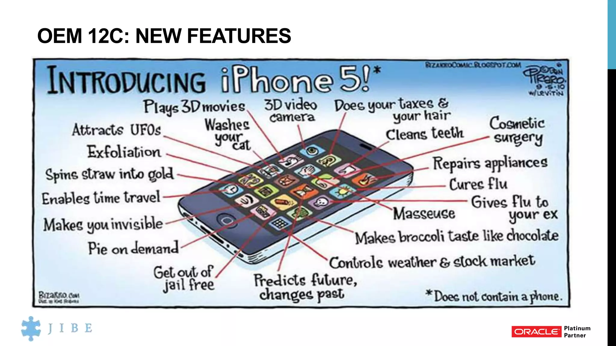OEM 12C: NEW FEATURES
 