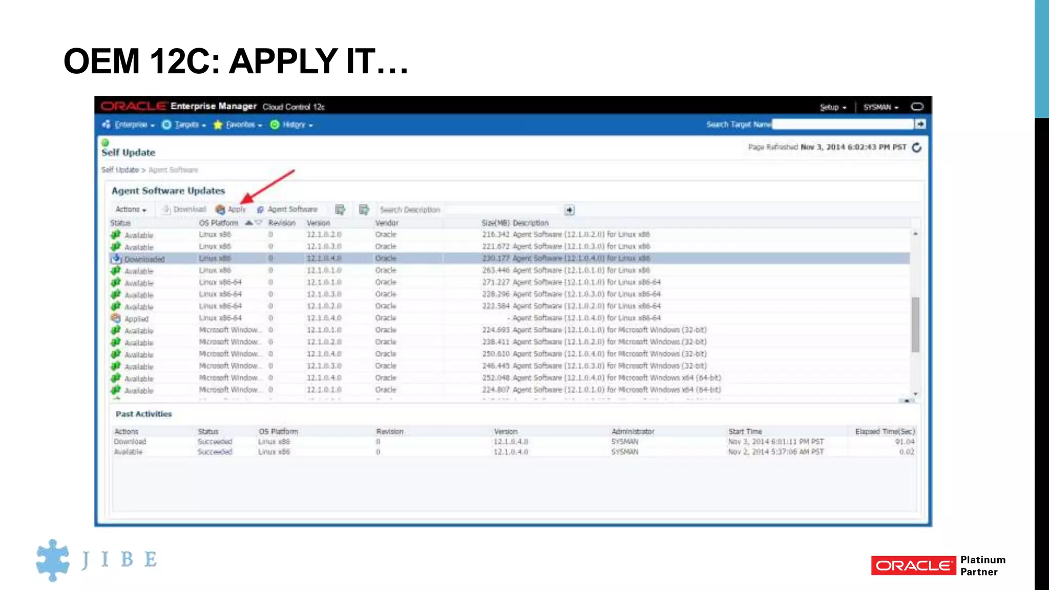 OEM 12C: APPLY IT…
 