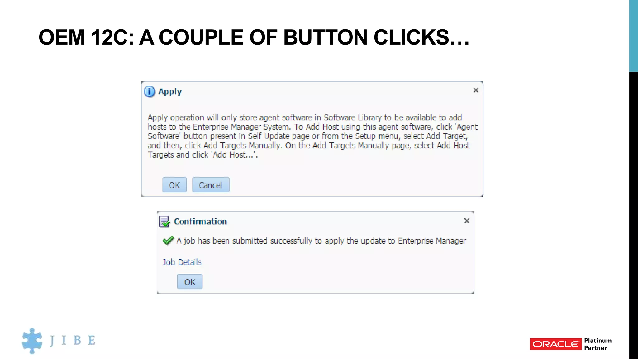 OEM 12C: A COUPLE OF BUTTON CLICKS…
 