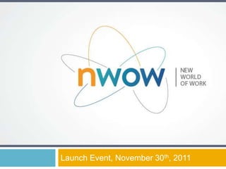 Launch Event, November 30th, 2011
 