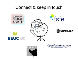 Connect & keep in touch
 