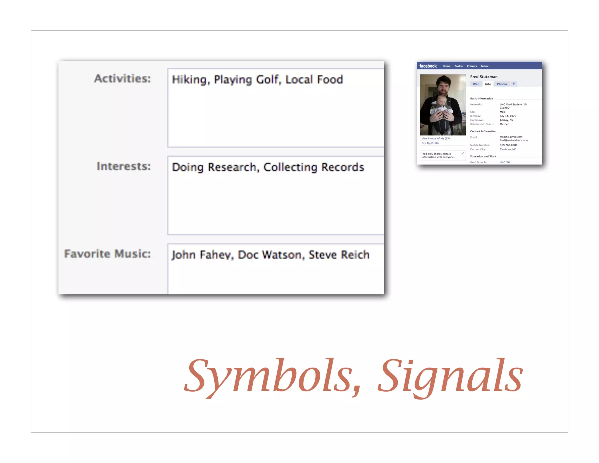 Symbols, Signals
 