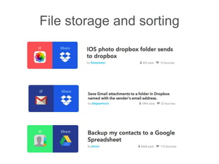 File storage and sorting
 