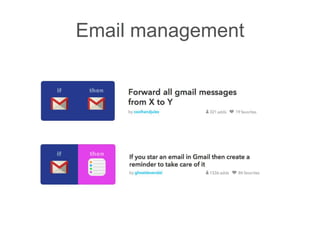 Email management
 