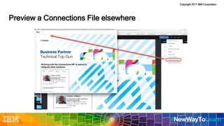 Copyright 2017 IBM Corporation
Preview a Connections File elsewhere
 