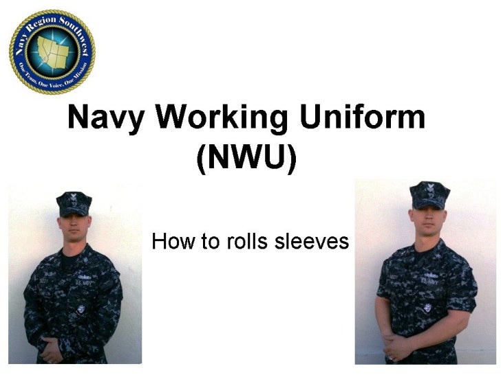 Navy NWU Sleeve Rolling Instructions