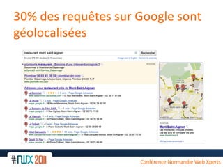 30% des requêtessur Google sontgéolocaliséesConférence Normandie Web Xperts