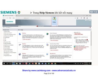  Trang Help Siemens khi kết nối mạng
1/16/2017 23
Page 23 of 100
Share by www.cachdung.com - www.advancecad.edu.vn
 