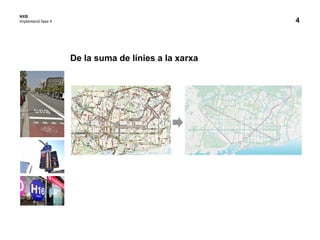 4
De la suma de línies a la xarxa
NXB
Implantació fase 4
 