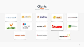 Clients
Productors Solars - Espanya
26
 