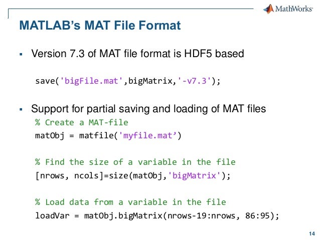 Working With Scientific Data In Matlab