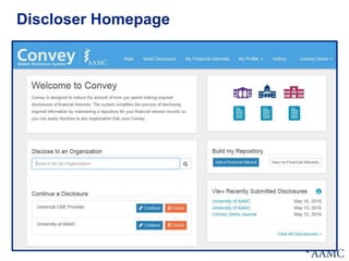 Discloser Homepage
 