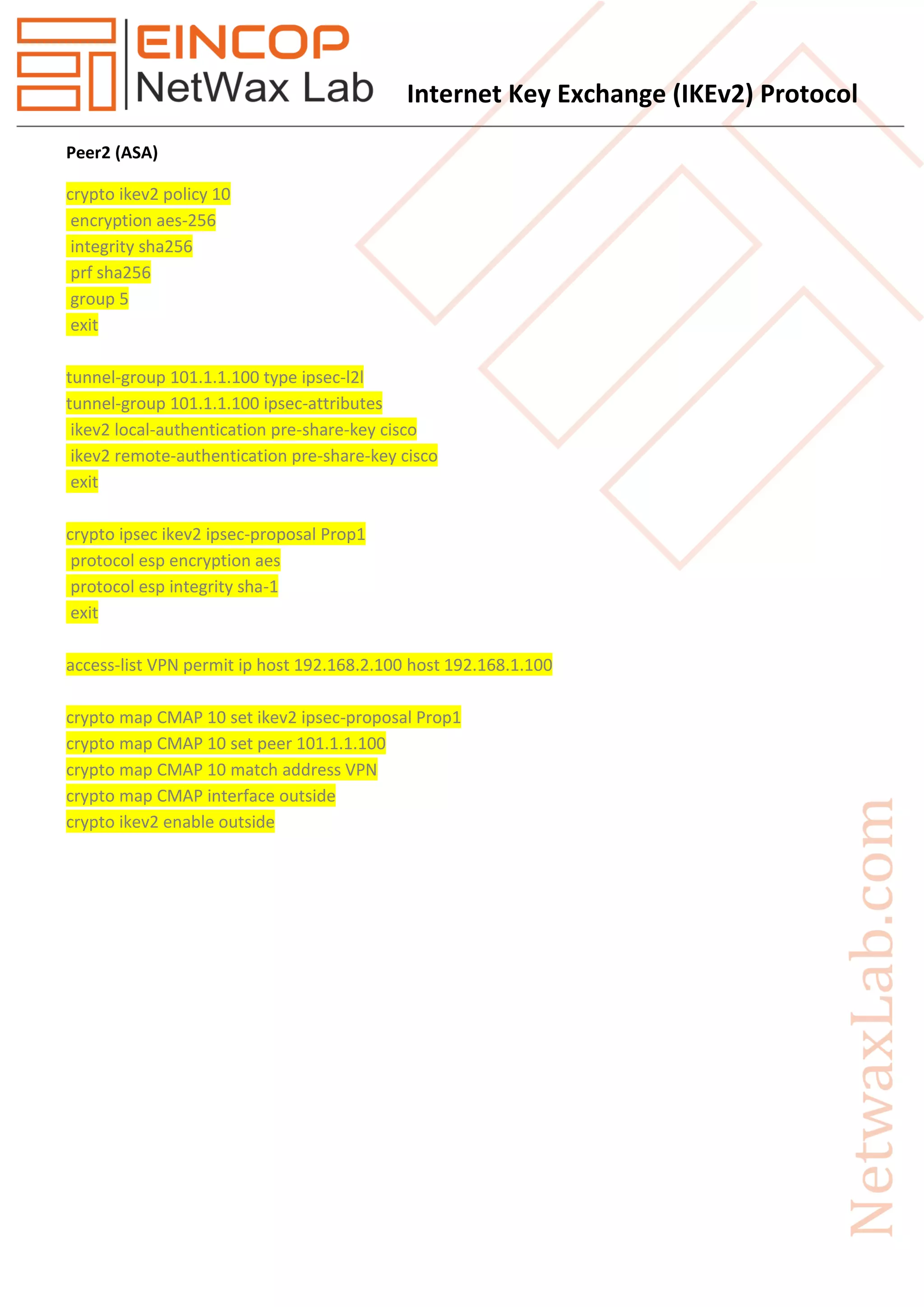Internet Key Exchange (ikev2) Protocol | PDF