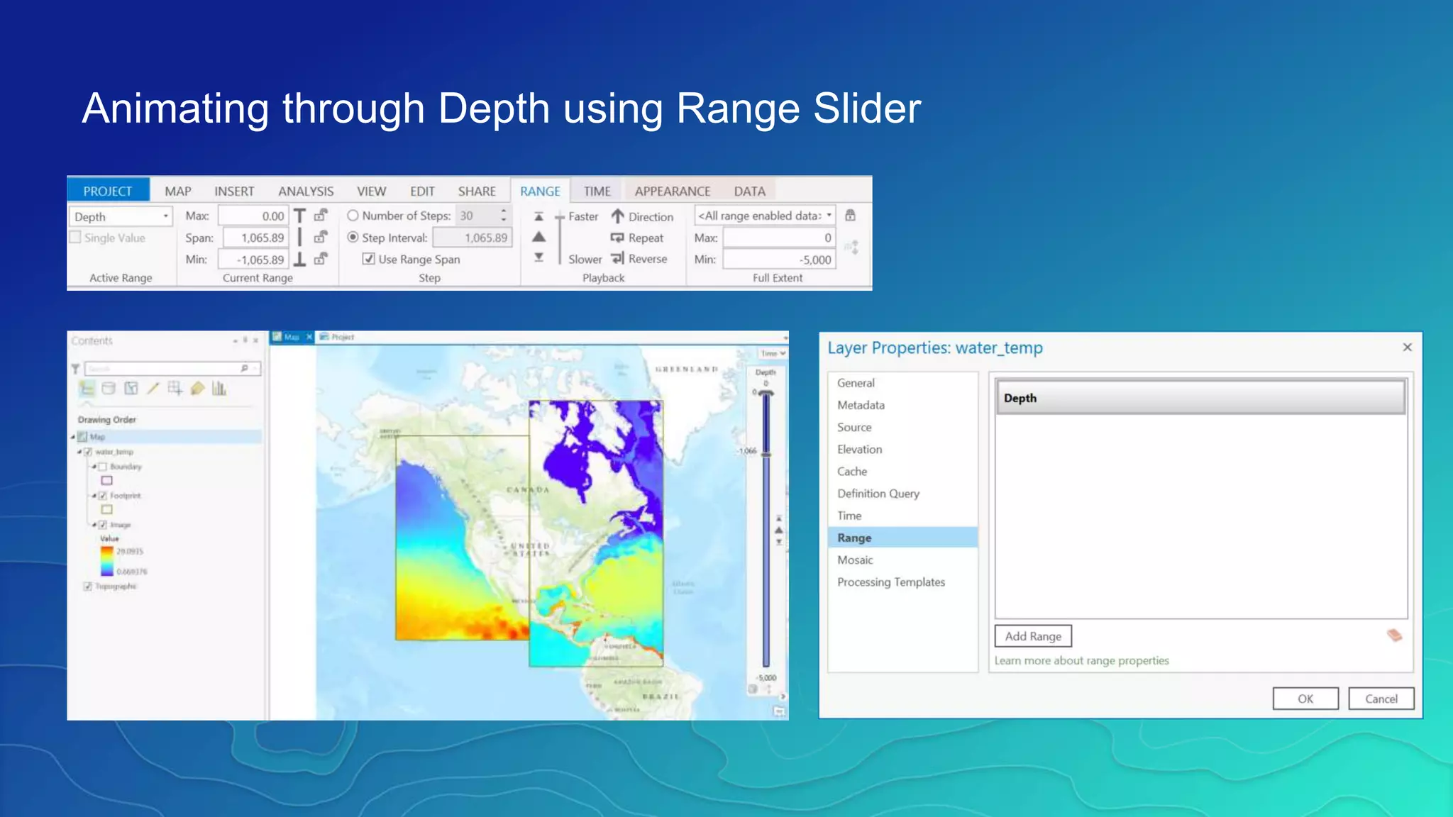 Animating through Depth using Range Slider
 