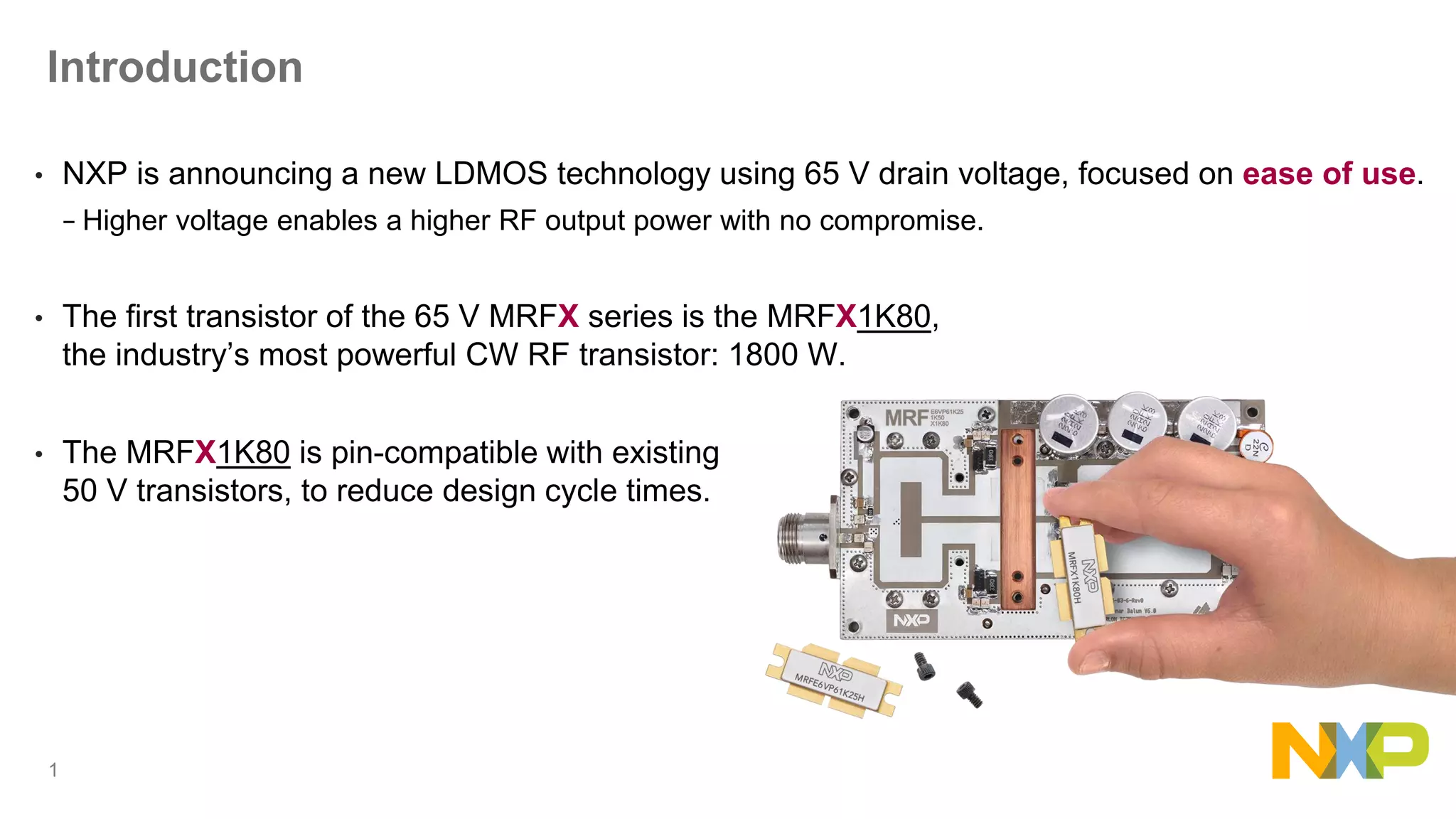 thumbnail image 2 of NXP MRFE6VP61K25H RF Power LDMOS Transistor – New In Box, Original 2 of 4