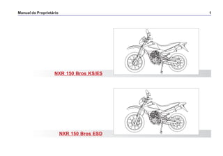 Manual do Proprietário 1
NXR 150 Bros ESD
NXR 150 Bros KS/ES
 