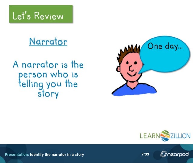 Narrator definition for kids gnomnex