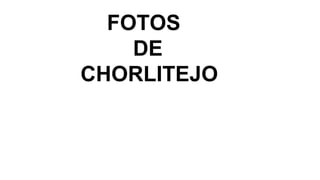 FOTOS
DE
CHORLITEJO
 