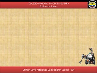 Cristian David Astorquiza-Camilo Baron Espinel - 904
COLEGIO NACIONAL NICOLAS ESGUERRA
Edificamos Futuro
 