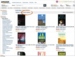 ”The Kindle Killer”

                1. Ecosystem
                WHAT IS NEEDED:
                ‣ Abundance of content




ti 9. 2013()
 
