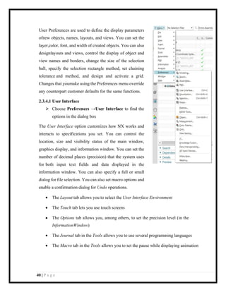 NX training Report | PDF