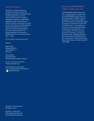 Accenture FinTech reports (NYC & London) | PDF