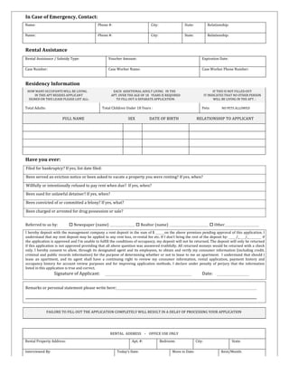Ny rental-application 2 | PDF