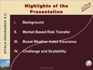 Weather insurance in practice, Ethiopia 