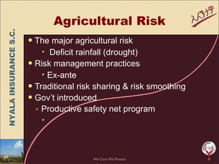 Weather insurance in practice, Ethiopia 