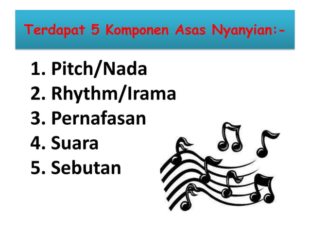 Nyanyian dan suara dalam nyanyian | PPTX