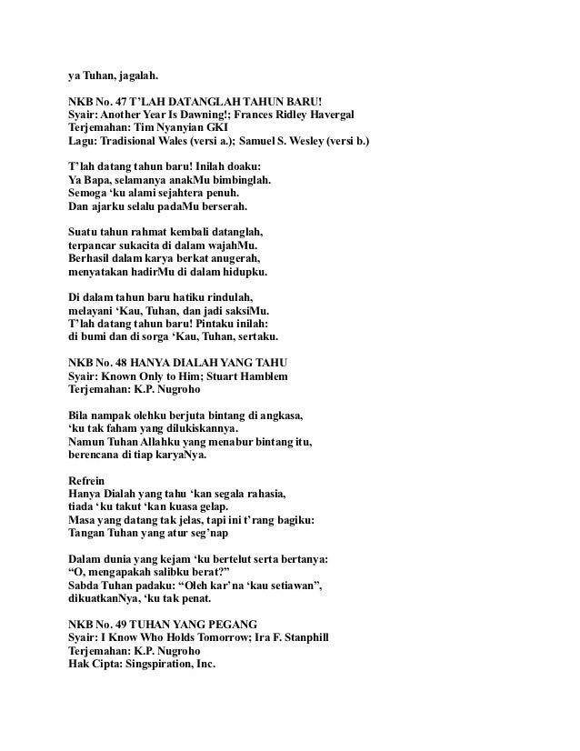 Nyanyian Kidung Baru Nkb