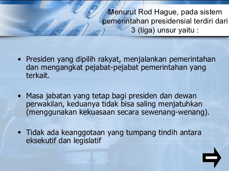 Ciri Ciri Sistem Pemerintahan Parlementer Menurut Rod