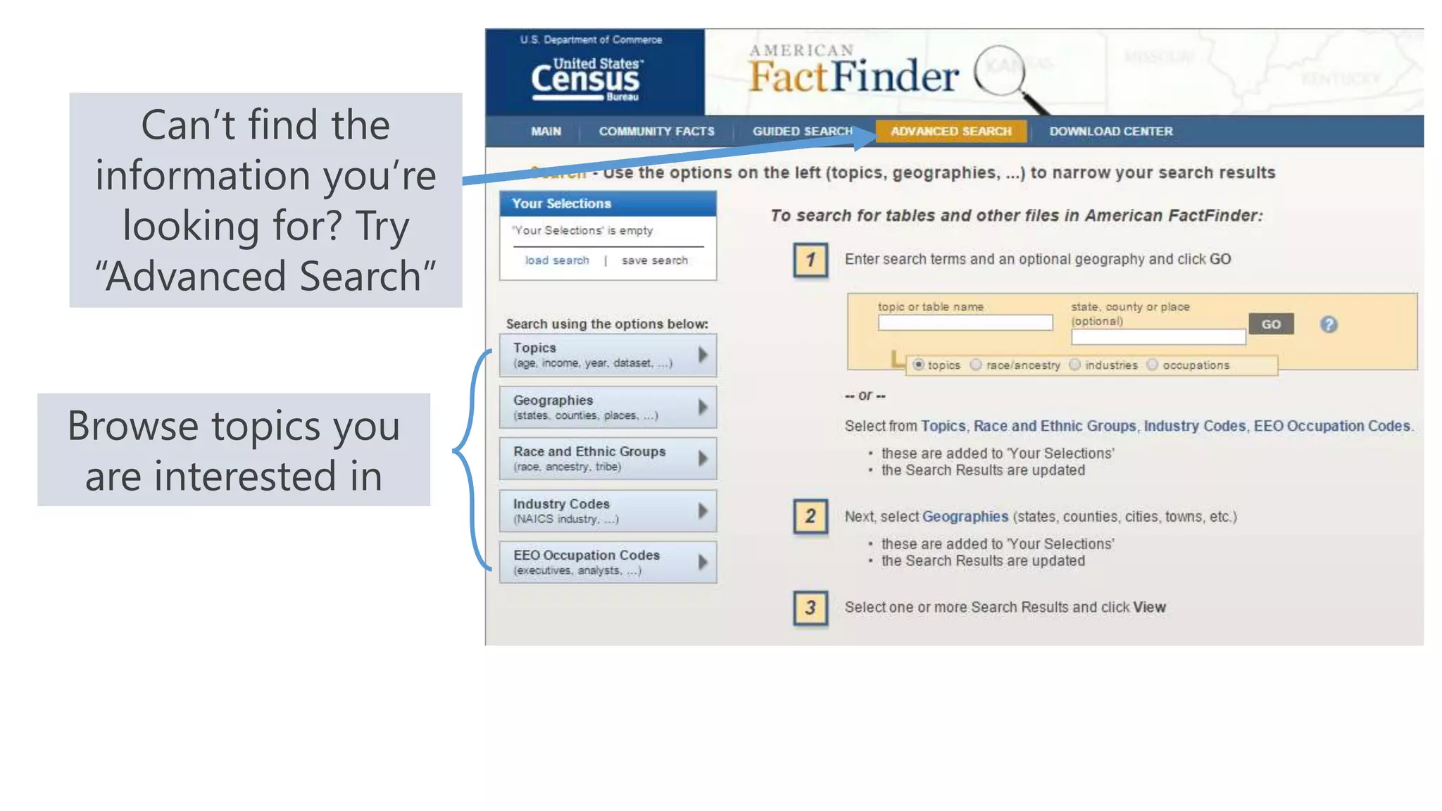 #NYATEPFALL15
Can’t find the
information you’re
looking for? Try
“Advanced Search”
Browse topics you
are interested in
 