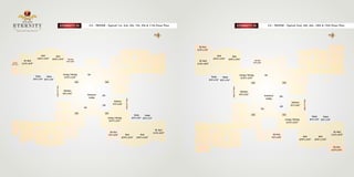 C3 - TRIVOR - Typical 1st, 3rd, 5th, 7th, 9th & 11th Floor Plan

ETERNITY III

C3 - TRIVOR - Typical 2nd, 4th, 6th, 10th & 12th Floor Plan

ETERNITY III

Sit-Out
11'0"x 5'0"

M. Bed
11'0'x 16'0"

Entrance
Lobby

Up

Lift
Kitchen
9'3"x 8'6"

Lift

Up
204

203
Utility 3'0" Wide

Kitchen
9'6"x 8'6"

Sit-Out
6'9"x 8'0"

Living / Dining
21'0"x 12'0"

Toilet
Toilet
8'0"x 5'0" 8'0"x 5'0"

104

103

102

Bed
10'0"x 13'6"

Up

Living / Dining
21'0"x 12'0"

Toilet
Toilet
8'0"x 5'0" 8'0"x 5'0"

Bed
10'6"x 13'6"

101

Living / Dining
21'0"x 12'0"

Sit-Out
9'3"x 8'0"

Kitchen
9'6"x 8'6"

Entrance
Lobby

Up

Bed
10’6”x 13’6”

Kitchen
9'3"x 8'6"

Lift

202

Toilet
Toilet
8'0"x 5'0" 8'0"x 5'0"

Bed
10’0”x 13’6”

Lift

201

Living / Dining
21'0"x 12'0"
M. Bed
11'0'x 16'0"

Sit-Out
9'3"x 8'0"

Utility 3'0" Wide

Sit-Out
6'9"x 8'0"

Utility 3'0" Wide

M. Bed
11'0'x 16'0"

Bed
10'0"x 13'6"

Utility 3'0" Wide

Sit-Out
5'0"x 11'0"

Bed
10'6"x 13'6"

Toilet
Toilet
8'0"x 5'0" 8'0"x 5'0"

Bed
10’0”x 13’6”

Bed
10’6”x 13’6”

M. Bed
11'0'x 16'0"

Sit-Out
11'0"x 5'0"

 