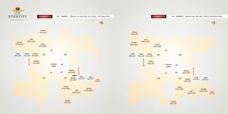 ETERNITY III

D2 - GARNET - Typical 1st, 3rd, 5th, 7th, 9th & 11th Floor Plan

Sit-Out
11'0"x 7'0"

Sit-Out
11'0"x 5'6"

Bed
10'0"x 12'6"

M. Bed
11'0'x 14'6"

Living
11'0"x 20'6"

Bed
10'0"x 12'6"
Living
11'0"x 20'6"

Up

Entrance
Lobby

Up
102

Toilet
Dining
7'6"x 5'0" 5'6"x 9'0"
Utility 3'0" Wide

Kitchen
9'0"x 8'0"

Toilet
8'0"x 5'0"

104

103

Lift

Kitchen
10'0"x 8'0"

Lift

101

Dining
5'6"x 9'0"

Toilet
7'6"x 5'0"

Living
11'0"x 20'6"
Bed
10’0”x 12’6”

Sit-Out
7'0"x 7'0"

204

203

Kitchen
9'0"x 8'0"

Entrance
Lobby

Utility 3'0" Wide

Toilet
Dining
7'6"x 5'0" 5'6"x 9'0"
Utility 3'0" Wide

Toilet
8'0"x 5'0"

Up

Up
Toilet
8'0"x 5'0"

M. Bed
11’0”x 14’6”

Sitout
5'6"x 9'9"

Lift

Kitchen
10'0"x 8'0"

Lift

202

201

Dining
5'6"x 9'0"

Utility 3'0" Wide

M. Bed
11'0'x 14'6"

D2 - GARNET - Typical 2nd, 4th, 6th, 10th & 12th Floor Plan

ETERNITY III

Toilet
7'6"x 5'0"

Living
11'0"x 20'6"
Bed
10’0”x 12’6”

Sit-Out
8'3"x 7'0"

Toilet
8'0"x 5'0"

M. Bed
11’0”x 14’6”

Sitout
5'6"x 9'9"

 