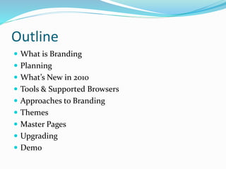 Getting Started with SharePoint Branding | PPTX | Web Design and HTML ...