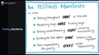 Testing Manifesto
 