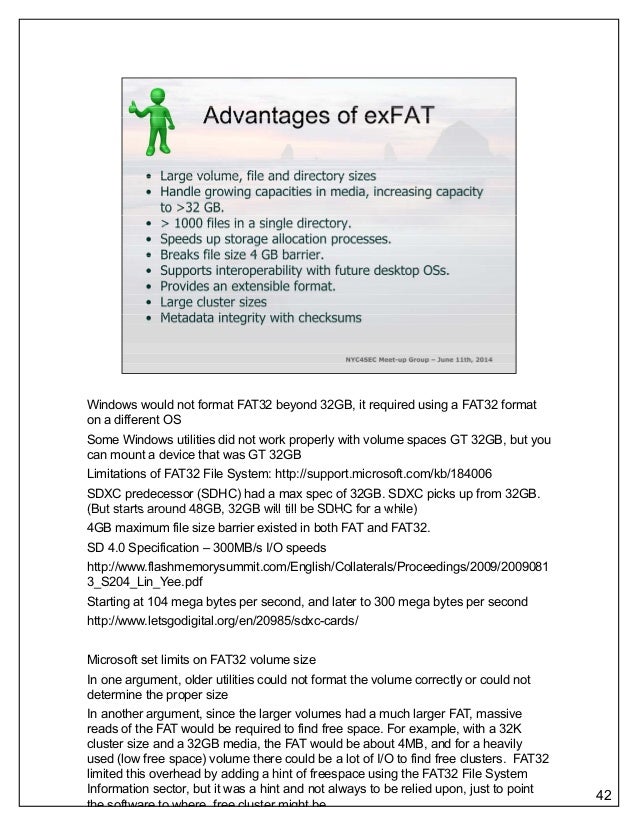 nyc4sec an introduction to the microsoft exfat file system draft 2 fat file size limit