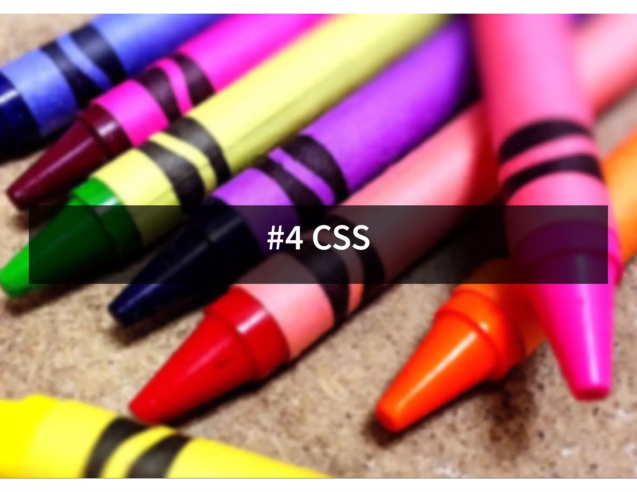 #4 CSS
 