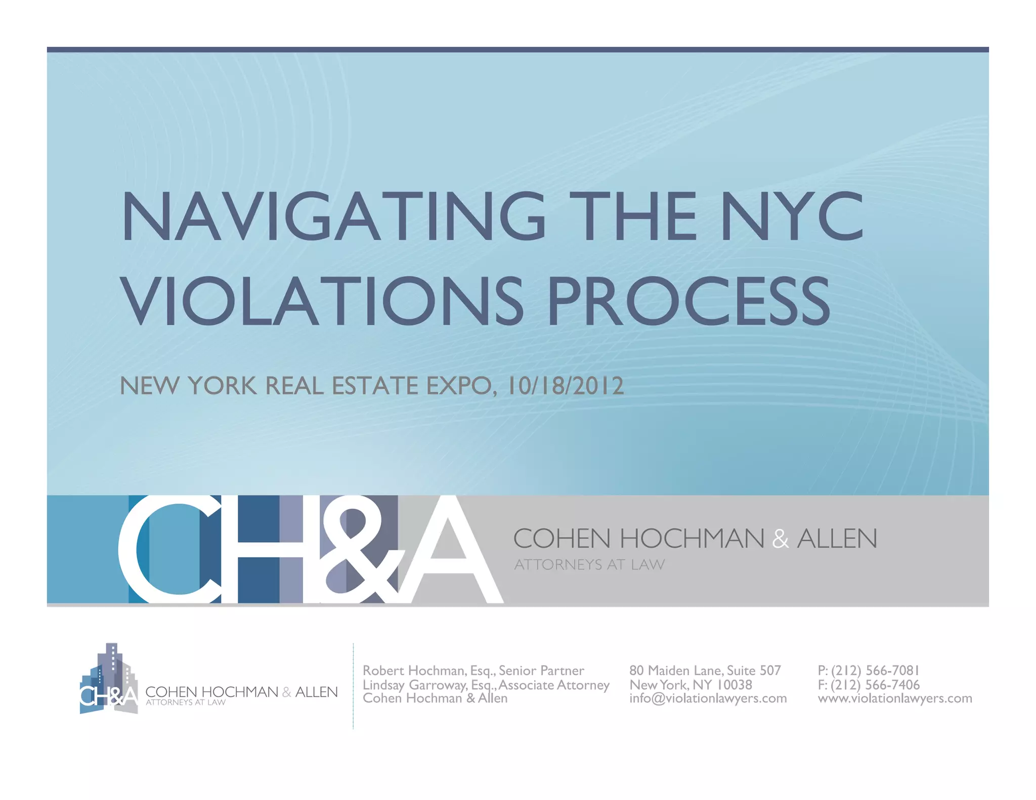 Navigating New York City Violations | PDF