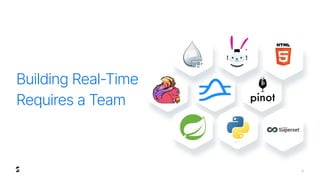 4
Building Real-Time
Requires a Team
 