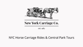 NYC Horse Carriage Rides & Central Park Tours
 