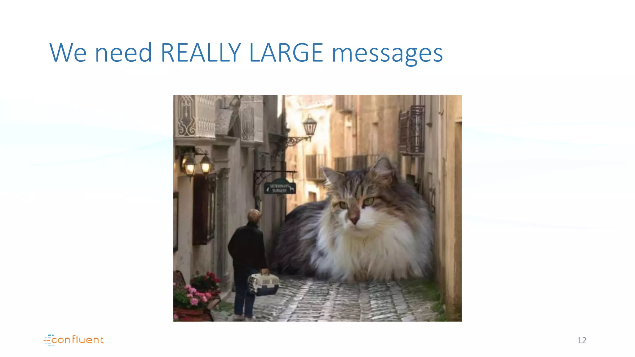 We need REALLY LARGE messages
12