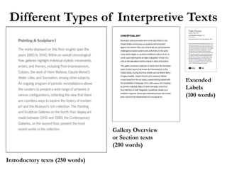 Different Types of Interpretive Texts



                                                    Extended
                    ...