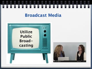 Broadcast Media


Utilize
 Public
Broad-
casting
 