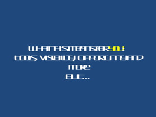 W a tism a sfr o :
     h th    en o yu
T os V ib it, O p ru it a d
 o l, is ily p ot n y n
           Mroe
           B T
            U…
 