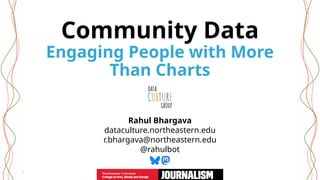 Community Data - Engaging People with More Than Charts | PPTX