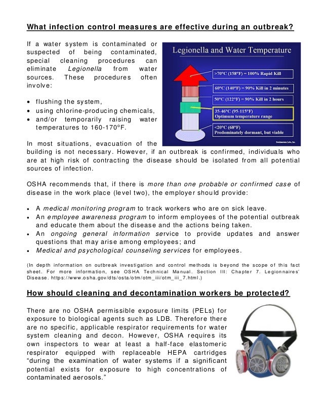 Understanding Legionnaires’ Disease A Fact Sheet For Workers And Unio…