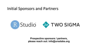 Initial Sponsors and Partners
Prospective sponsors / partners,
please reach out: info@ursalabs.org
 