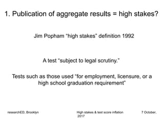 It S A Myth High Stakes Cause Test Score Inflation